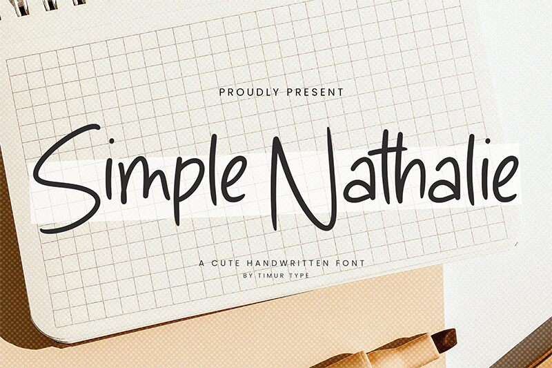Simple Nathalie Schriftart