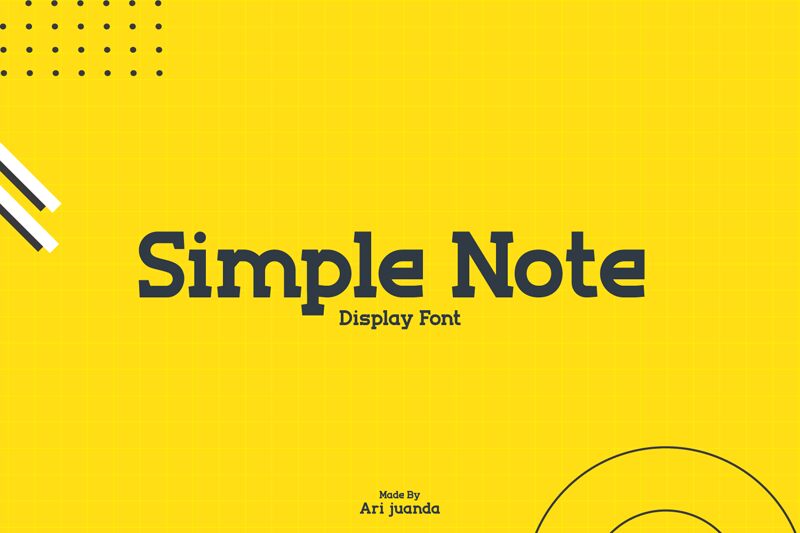 Simple Note Schriftart