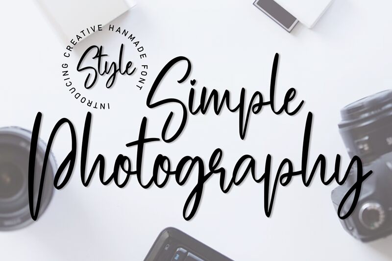 Simple Photography Schriftart