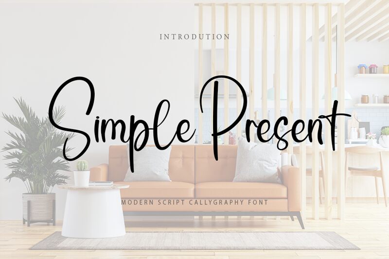 Simple Present Шрифт