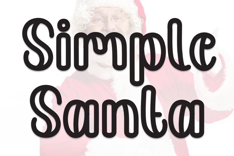 Simple Santa Font