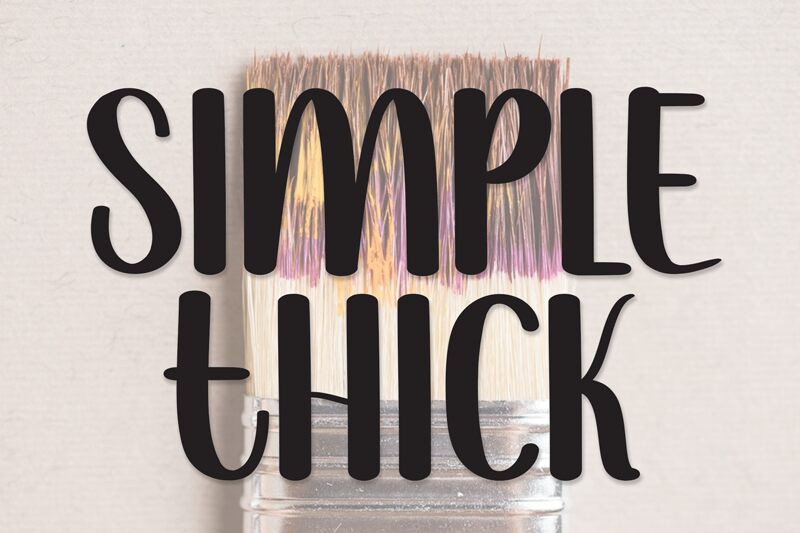 Simple Thick Schriftart