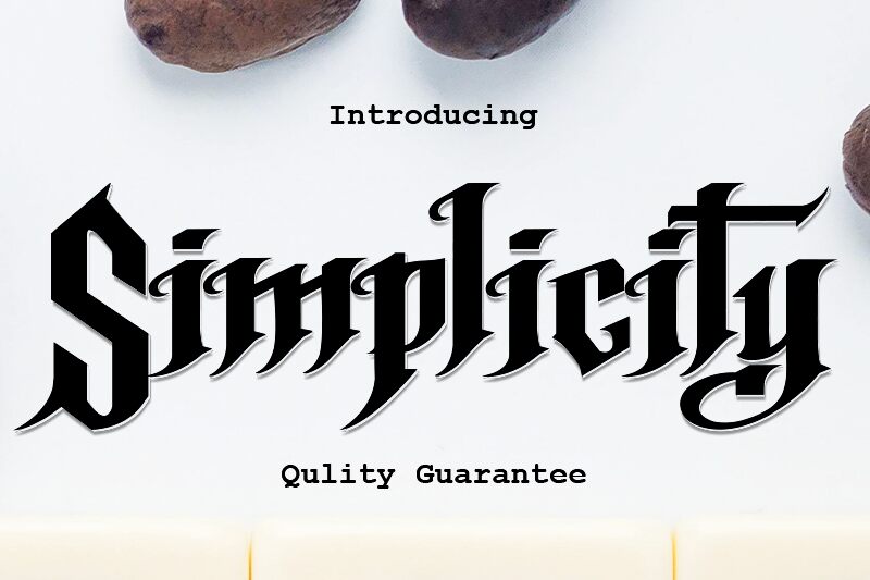 Simplicity Schriftart