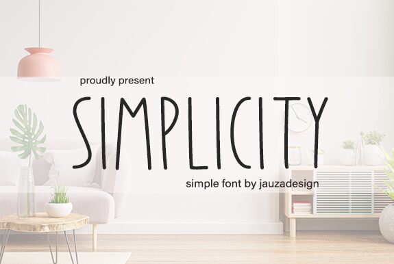 Simplicity Display Schriftart