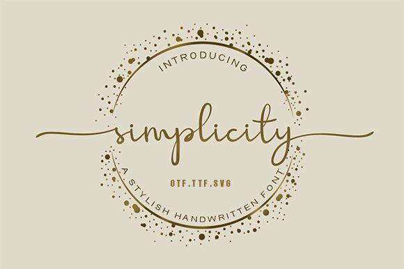 Simplicity Carattere