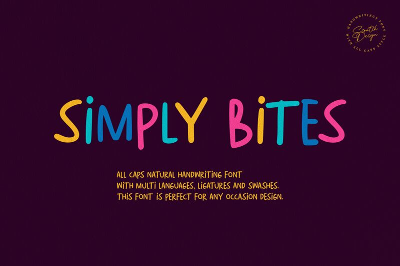 Simply Bites Schriftart