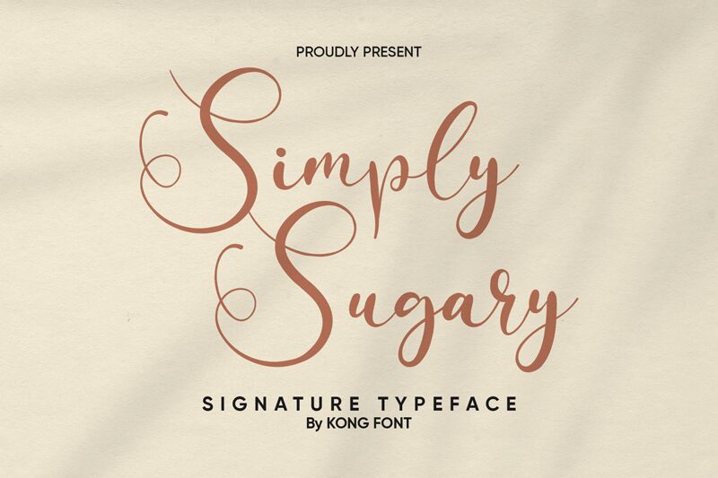 Simply Sugary Schriftart
