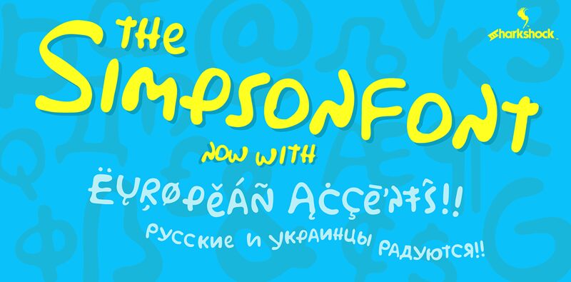 Simpsonfont Carattere