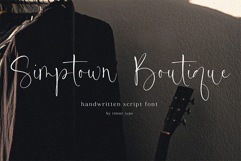Simptown Boutique Schriftart
