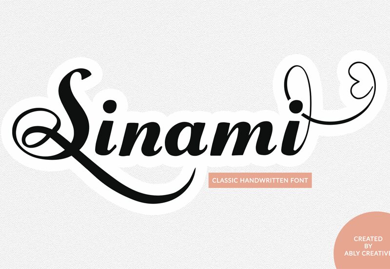 Sinami Schriftart
