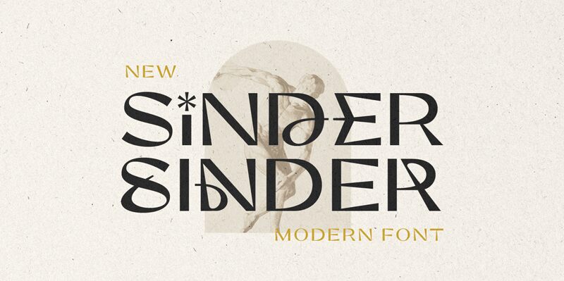 Sinder Schriftart