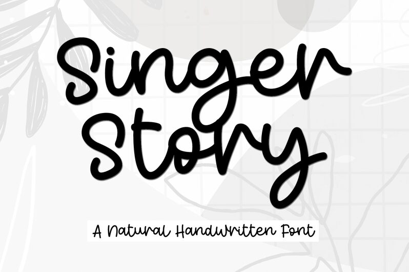 Singer Story Druh písma