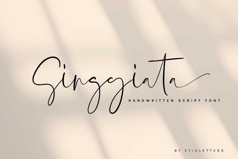Singgiata Schriftart