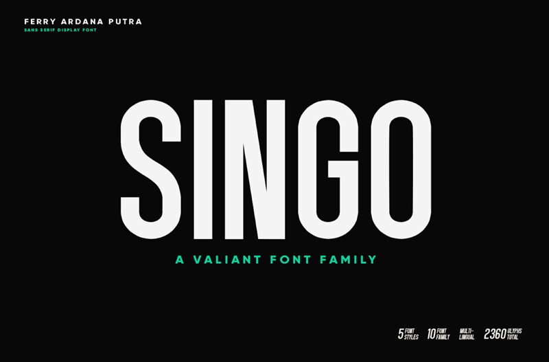 Singo Schriftart