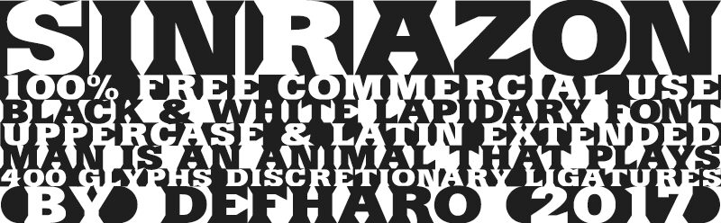 SinRazon Druh písma