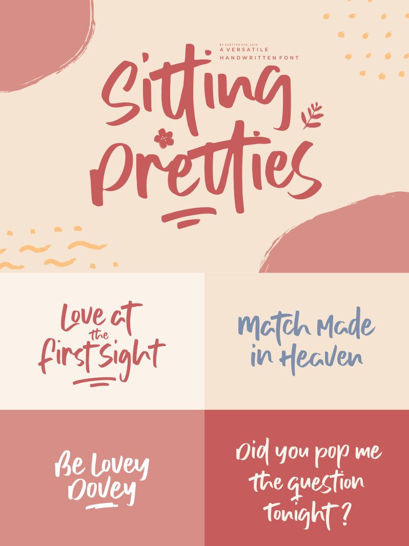 Sitting Pretties Schriftart