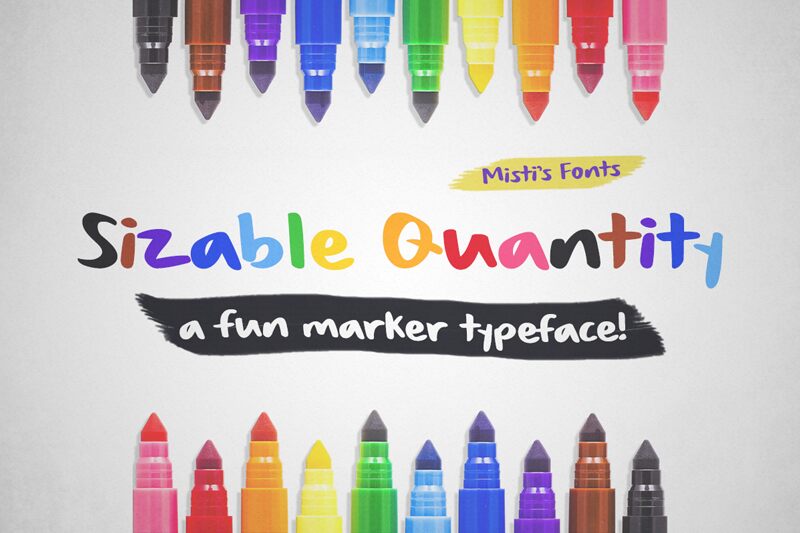 Sizable Quantity Schriftart