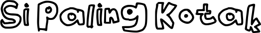Preview of the Si Paling Kotak Regular font