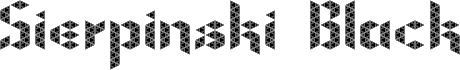 Sierpinski Black Regular