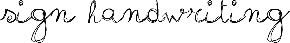 sign-handwriting_demo-version font