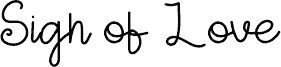 Sign Of Love