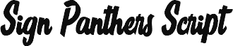 Sign Panthers Script Regular