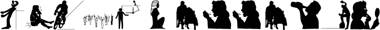 Preview of the Silhouettes03 font