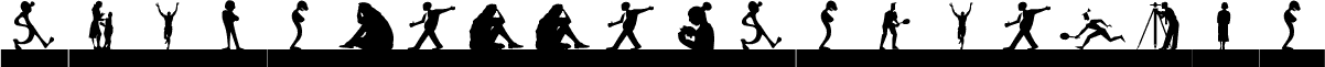 Preview of the SilhouettesSocledTwo font