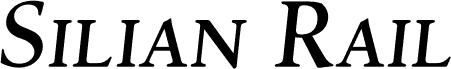 Silian Rail PERSONAL USE Bold font