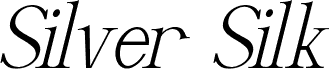 Silver Silk Italic