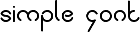 simple font