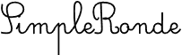 Preview of the Simple Ronde Regular font