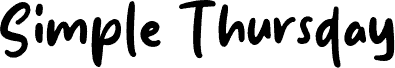 Simple Thursday font