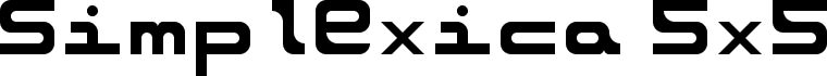 Simplexica 5x5 Regular