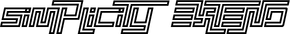 Simplicity Extend Hollow Italic