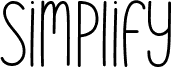 Предварительный просмотр шрифта Simplify