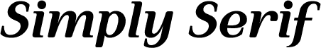 Simply Serif Bold Italic