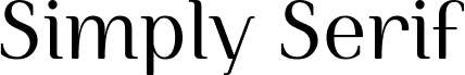 Simply Serif Book