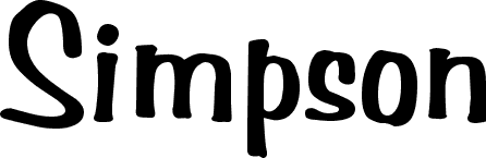 Simpson Bold font