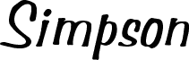 Simpson Italic