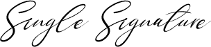 Single Signature Thin Tilted