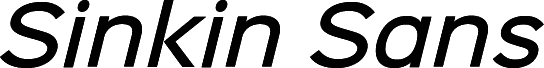 Sinkin Sans 500 Medium Italic