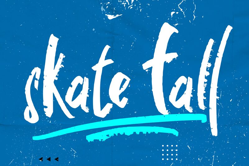 skate fall Schriftart