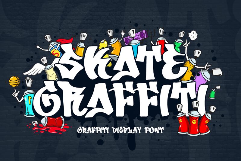 Skate Graffiti PERSONAL USE ONL — Prezentacja czcionki