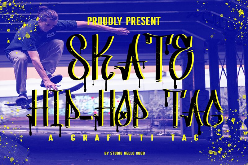 Skate Hip Hop Tag Schriftart