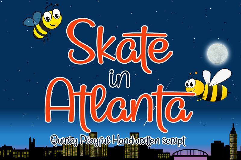 Skate In Atlanta Schriftart