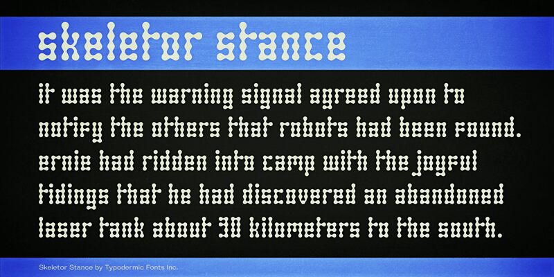 Skeletor Stance Czcionka