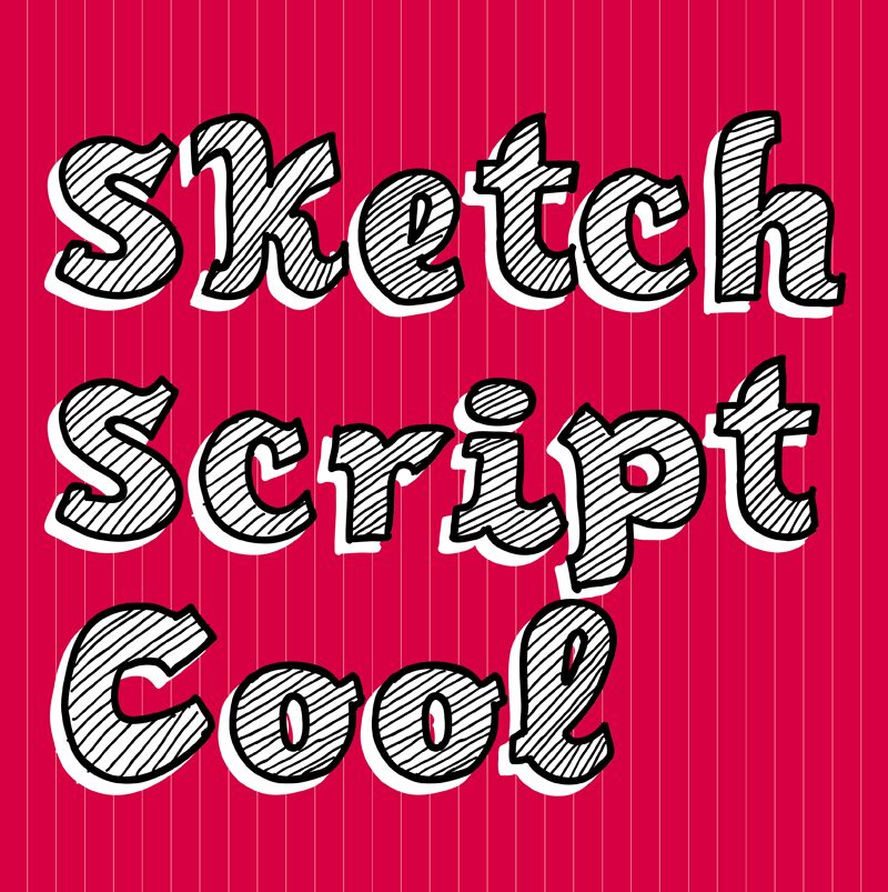 Sketch Script Cool Шрифт