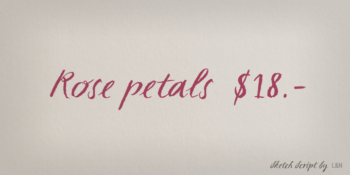 Sketch Script Schriftart