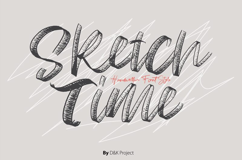 Sketch Time Schriftart